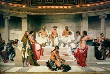  aux Painting - Hemicycle of the Ecole des BeauxArts 1814 centre life size histories Hippolyte Delaroche